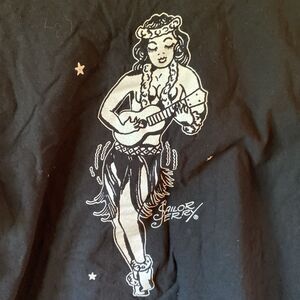 Vintage Y2K Sailor Jerry T Shirt Men’s Large The Original Spiced Rum Black
